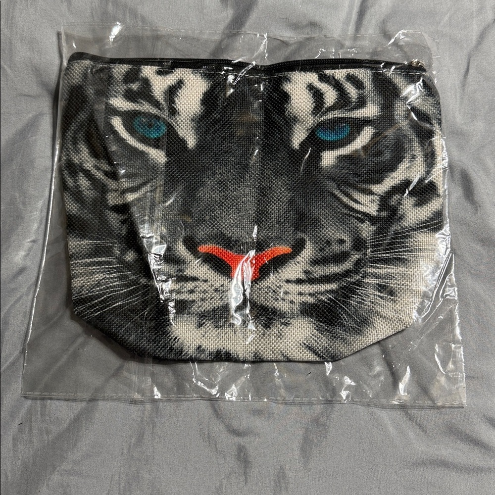 Tiger Face Cosmetic Bag